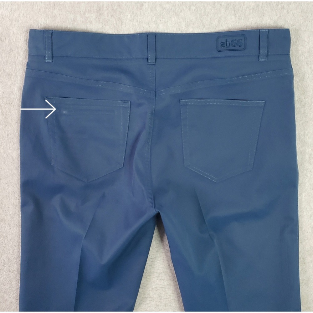 Peter Millar eb66 Performance Pants FITS 36x33 (tag size 36x34) Blue Golf Casual - Picture 5 of 14